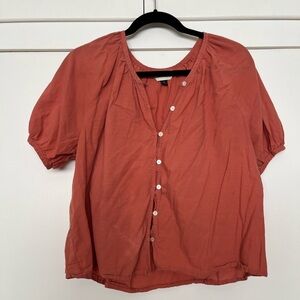 Universal Thread Terracotta Button-Up Blouse